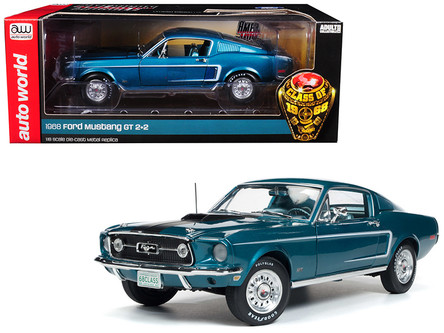 1968 Ford Mustang GT 2+2 Aqua Blue 