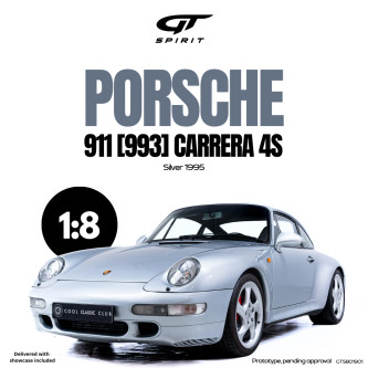 1/8 GT Spirit 1995 Porsche 911 993 Carrera 4S (Silver) Car Model