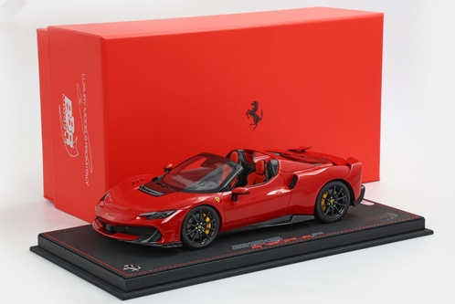 1/18 BBR Ferrari 296 Speciale A (Rosso Corsa Red) Car Model