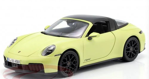 1/18 Maisto 2025 Porsche 911 (992.2) Targa 4 GTS (Light Yellow