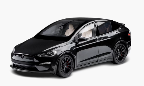 1/18 Dealer Edition 2024 Tesla Model X Plaid (Solid Black) Diecast