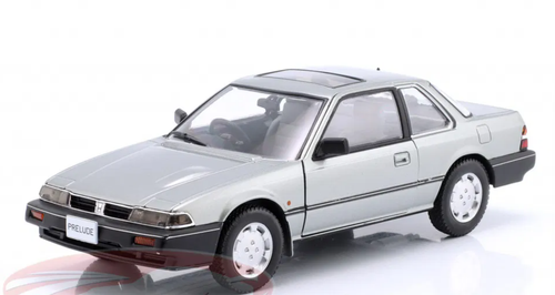 1/24 WhitBox 1985 Honda Prelude (Metallic Grey) Diecast Car Model