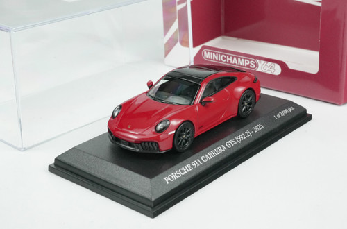 1/64 Minichamps 2025 Porsche 911 (992.2) Carrera GTS (Red) Diecast
