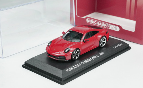 1/64 Minichamps 2025 Porsche 911 (992.2) Carrera (Carmine Red