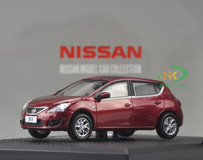 DEALER 1/43 NISSAN TIIDA (RED) DIECAST CAR MODEL