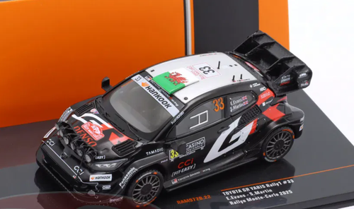 1/43 Ixo 2025 Toyota GR Yaris Rally1 #33 2nd Rallye Monte Carlo