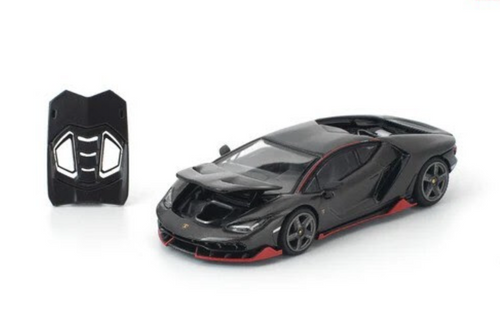 1/64 Poprace Lamborghini Centenario (Carbon Black with Red Accent
