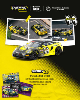 1/64 Tarmac Works 2025 Porsche 911 GT3 R GT World Challenge Asia