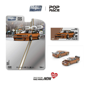 1/64 Poprace Nissan Silvia Pandem S13 (Brown Chrome) Diecast Car