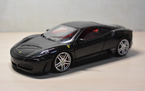 1/18 Hot Wheels Elite Ferrari F430 (Black with Red Interior