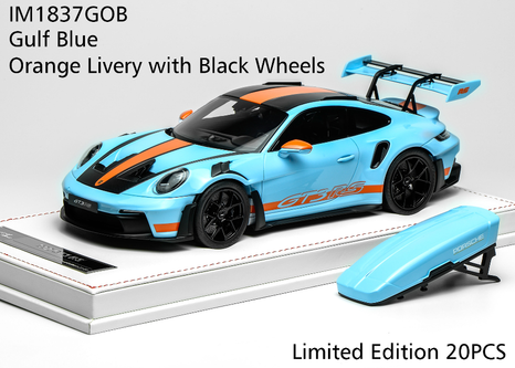 1/18 Ivy Merit Porsche 911 (992) GT3 RS (Gulf Blue with Orange
