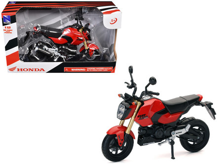 エクエル Honda GROM Motorcycle Red 1/12 Diecast Model by New Ray