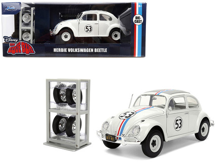 Herbie The Love Bug Volkswagen Beetle White Diecast Model Car 1