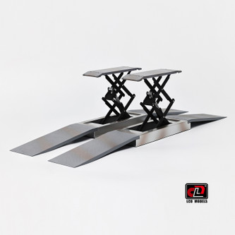 1/18 LCD Diecast Car Lifter for LCD JDM Models (Grey) (car NOT