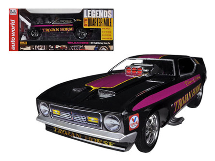 1/18 1971 Ford Mustang Funny Car LA Hooker Orange w/ Red Stripes – Hobby Express Inc