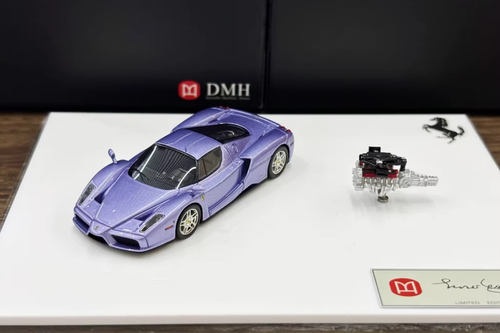 1/64 DMH Ferrari Enzo (Ice Purple) Car Model with Engine