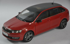 1/18 Dealer Edition SKODA RAPID SPACEBACK (Red) Diecast Car Model