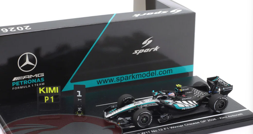 1/43 Spark 2026 Formula 1 Mercedes-AMG PETRONAS Formula One Team