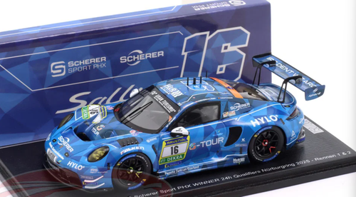 1/43 Spark 2025 Porsche 911 GT3 R #16 Winner 24h Qualifiers
