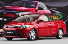 1/18 TOYOTA VIOS (RED) DIECAST CAR MODEL