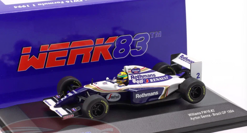 1/43 Werk83 1994 Ayrton Senna Williams FW16 #2 Brazil GP Car Model