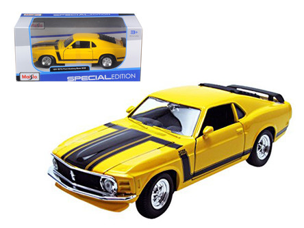 1970 Ford Mustang Boss 302  All Stars  Maisto negro 1/24 Diecast Model Car de Maisto Maisto