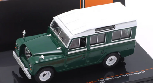 1/43 Ixo 1978 Land Rover Series III 109 4x4 (Green & White