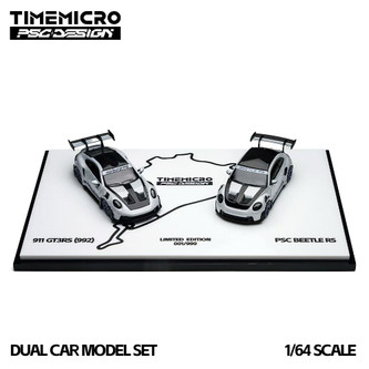 1/64 TimeMicro & PSC 2-Car Set Design Porsche 911 (992) GT3 RS