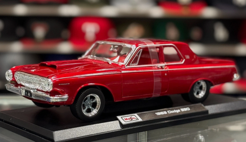 1/18 Maisto 1963 Dodge 330 (Metallic Red) Diecast Car Model