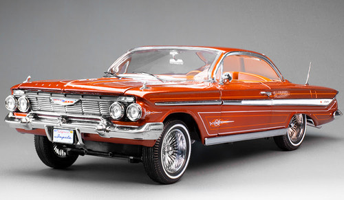 1/18 Sunstar 1961 Chevrolet Impala Hard Top Lowrider (Orange