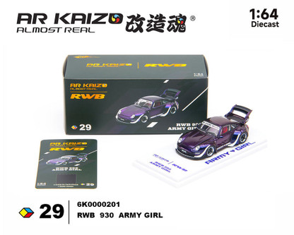 1/64 Almost Real Porsche 911 KAIZO RWB 993 Army Girl Special