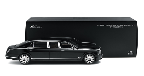 1/18 Almost Real Bentley Mulsanne Grand Limousine by Mulliner Black Diecast  Car Model