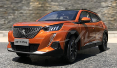 1/18 Dealer Edition Peugeot 2008 Second Generation (2019-Present) (Orange) Diecast Car Model