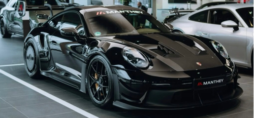 希少【PORSCHE】レーシングチーム つなぎ オールインワン 黒 LL 1/18 HH Model Porsche 992 GT3 RS Manthey Racing (Diamond Black