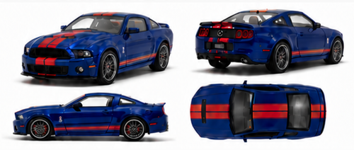 1/64 Shelby Collectibles 2013 Ford Mustang Shelby GT500 (Deep