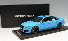 1/18 MOTORHELIX 2017 Audi S8 Plus (Baby Blue) Enclosed Resin Model Limited