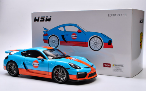 Schuco Gulf Porsche Cayman ミニカー 1/18 QQ20200518092149__28672.