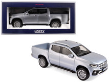 2017 Mercedes Benz X-Class Pickup Truck Silver 1/18 Diecast Model Car by Norev