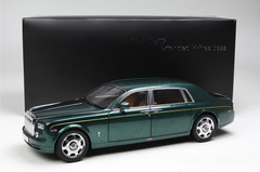 1/18 Kyosho Rolls-Royce Phantom EWB (Green w/ Golden Line) Diecast Car Model