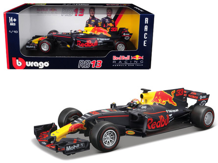 1/18 BBurago 2017 Renault Red Bull Racing TAG Heuer RB13 Formula 1 #33 Max  Verstappen Diecast Model Car