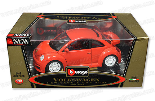1/18 Bburago Gold Collection 2000 Volkswagen Beetle Cup (Red