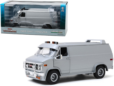 1983 GMC Vandura Van Custom Silver Metallic 1/18 Diecast