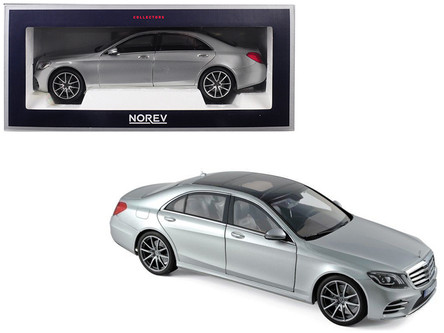 2018 Mercedes S Class AMG Line Silver Metallic 1/18 Diecast Model