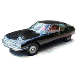 1/43 Citroen SM 1970 Black Diecast Model Car by Norev