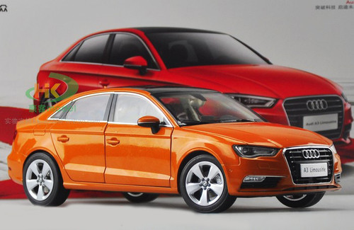 1/18 Dealer Edition AUDI A3 Sedan (Orange) DIECAST CAR MODEL