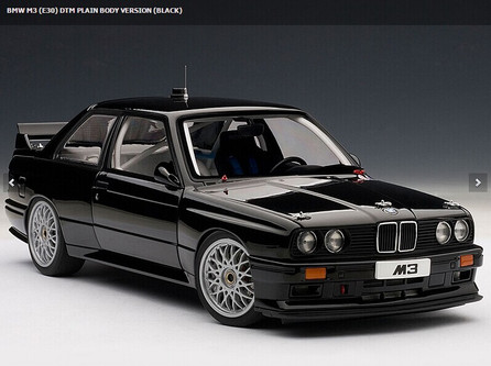 1/18 AUTOart BMW M3 (E30) DTM PLAIN BODY VERSION (BLACK