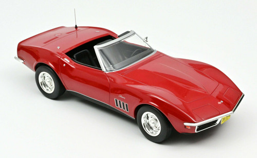 Chevrolet Corvette Targa Cabriolet 1/18 Burago 3396 - Bleu - Miniature Collection (État Neuf)