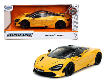 McLaren 720S Candy Red with Black Top Hyper-Spec 1//24 Diecast Model Car by Jada 32275