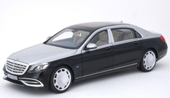 1/18 Norev Mercedes-Benz Mercedes Maybach S650 (Black / Silver) Flat Wheels Diecast Car Model