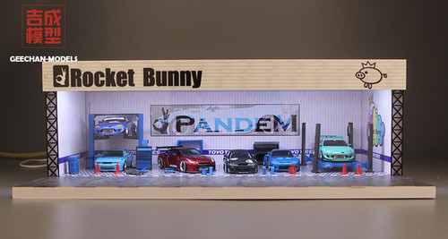 1/64 Geechan Model Rocket Bunny Pandem Repair Shop Diorama